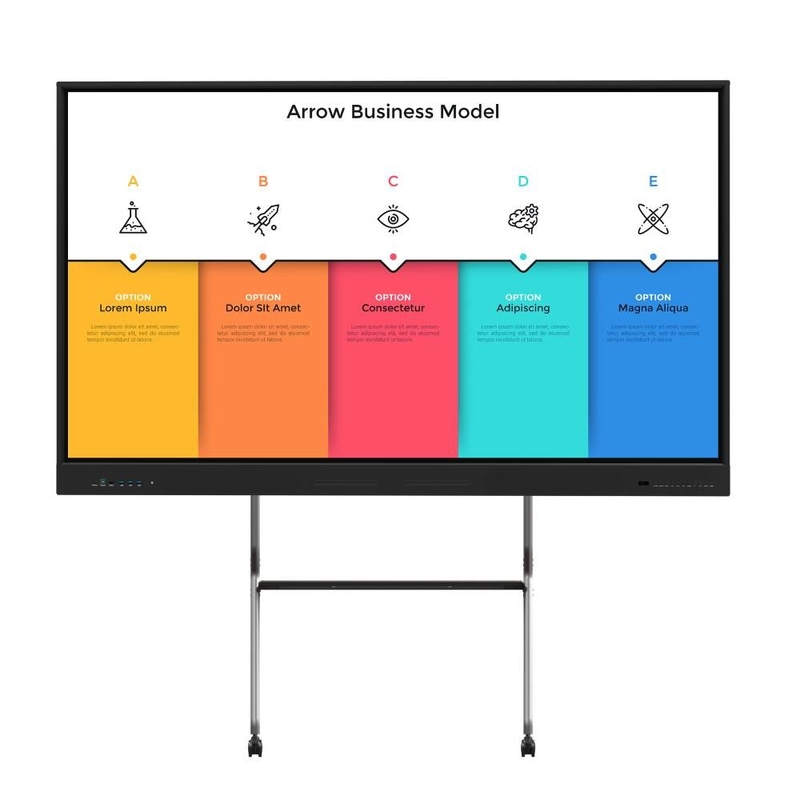 Màn hình bảng thông minh LCD Hội nghị Bảng trắng tương tác kỹ thuật số Giáo dục trường học Bảng thông minh điện tử 4k
