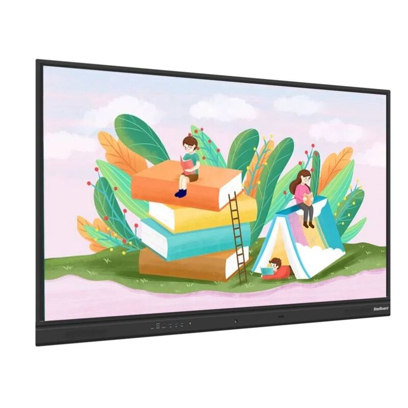 65 75 86 inch 4K Ultra HD Windows OS Smart Board Bàn tường gắn màn hình LCD với giá đỡ di động