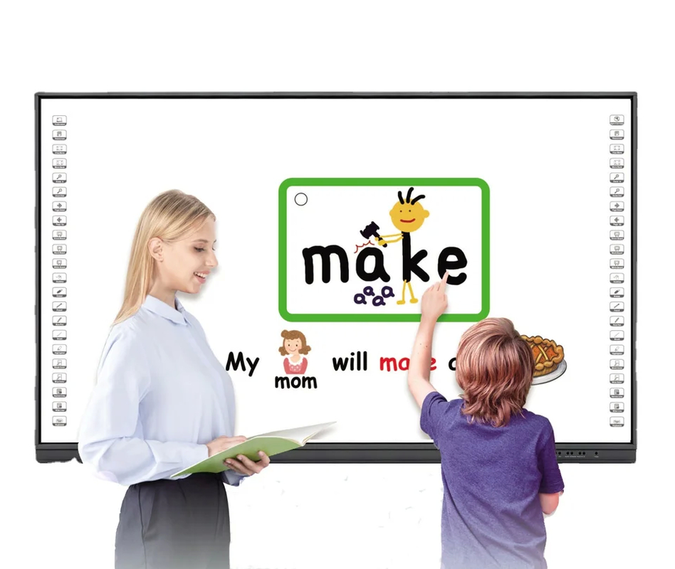 Bảng USB tương tác đa cảm ứng 82 inch với độ chính xác 2mm Cài đặt trên tường / Nhận dạng cử chỉ