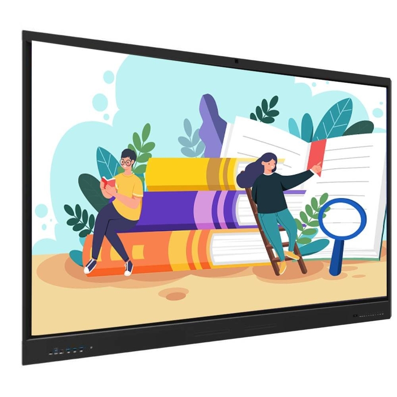 Giáo dục 75 Inch Pen Ngón tay viết thông minh Iboard tương tác bảng trắng Android 13 Cho Hội nghị thuyết trình