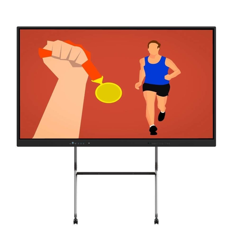 Màn hình cảm ứng tương tác 98 Inch Smart TV Với Android Windows OS Máy ảnh trực tuyến Mic Internet Cho giảng dạy phòng họp