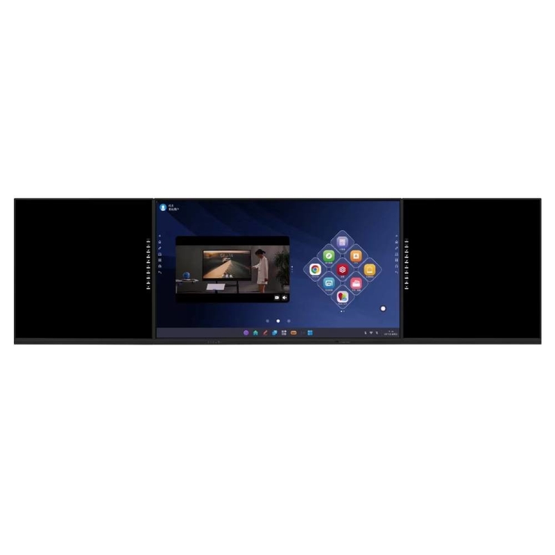 Intelligent Blackboard 86 98 Inch Android OPS Hệ thống kép 20 điểm cảm ứng Camera Mic Scanner WIFI BT Inbuilt Cho văn phòng giáo dục