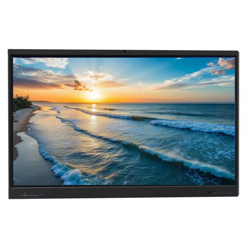 Bảng tương tác iBoard 65 75 86 98 inch màn hình 4K với cảm ứng đa điểm và hệ điều hành Android/Windows/Linux/Mac OS