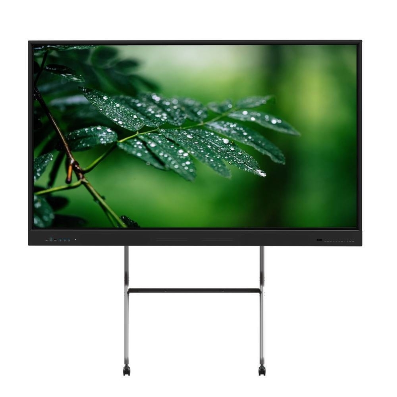 Phân hình phẳng tương tác Bức tường 98 Inch Android PC Không dây chia sẻ màn hình Wifi Recorder ngắn loa Inbuilt For Education Kids Office Meeting Room