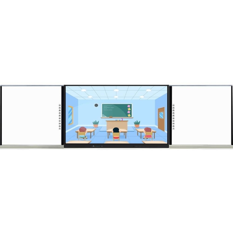75 86 98 Inch ABA loại thông minh màn hình cảm ứng thông minh với bảng bên Android máy tính máy ảnh hệ thống mic tất cả trong một cho việc giảng dạy zoom nhóm gặp gỡ với phần mềm wifi