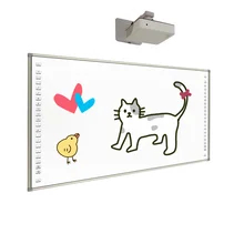 Kiểu viết bút IR Bảng trắng tương tác với bề mặt bảng nano hoặc gốm và công nghệ cảm ứng hồng ngoại