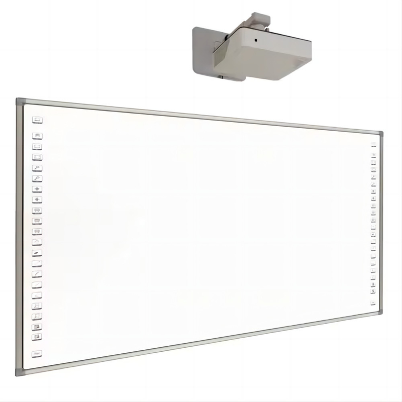 Bảng trắng tương tác hồng ngoại Bảng tương tác với khu vực chiếu theo kích thước bảng trắng và dãy thông minh tùy chọn