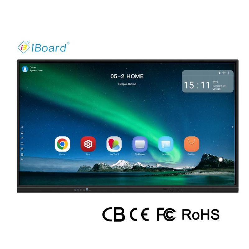CIboard 65 Inch Smart TV màn hình Blackboard tương tác màn hình cảm ứng bảng phẳng với tất cả trong một máy tính của các thiết bị họp