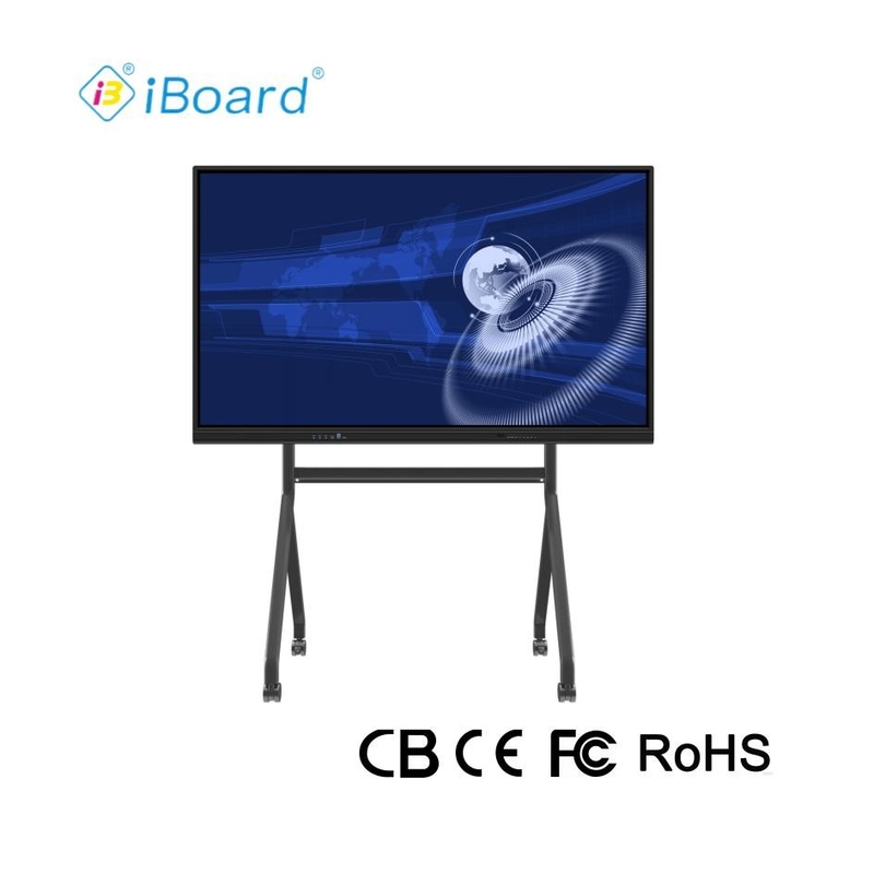 Màn hình cảm ứng bảng trắng kỹ thuật số 75 inch màn hình cảm ứng tương tác cho quảng cáo lớp học