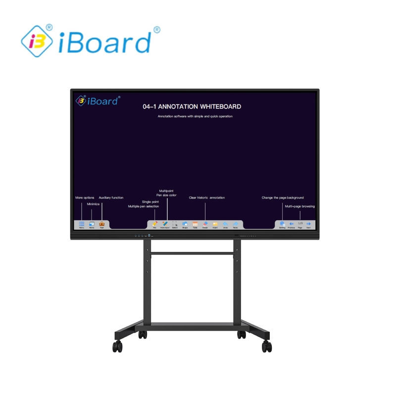 4 3 Ratio Iboard Whiteboard tương tác với kết nối VGA và Android 11 8 64G