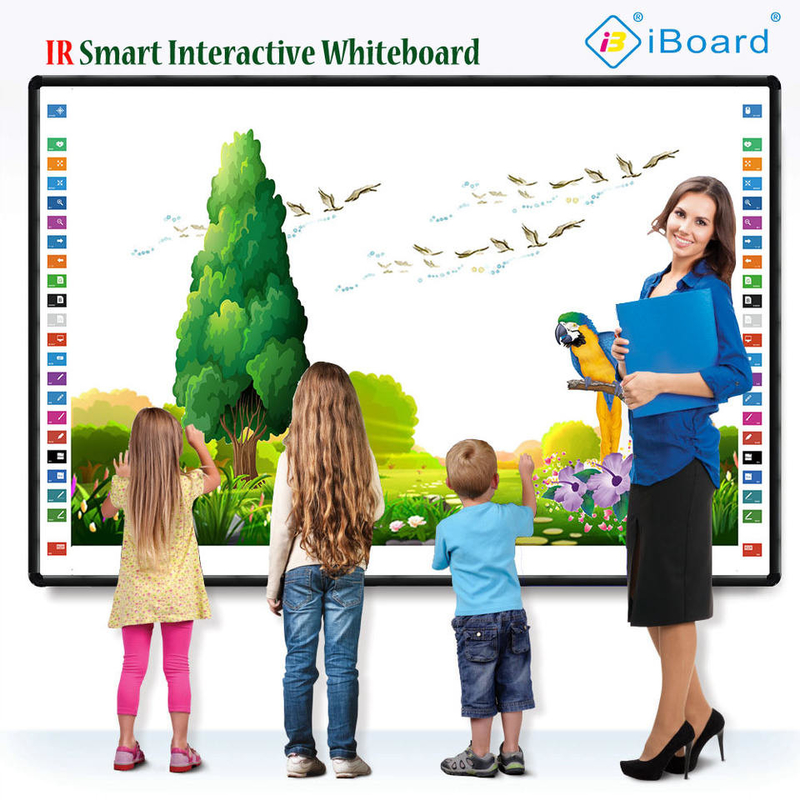 IBoard Factory Direct Smooth Glossy Plastic Surface Infrared IR Interactive Whiteboard Cho bút / chữ viết bằng ngón tay