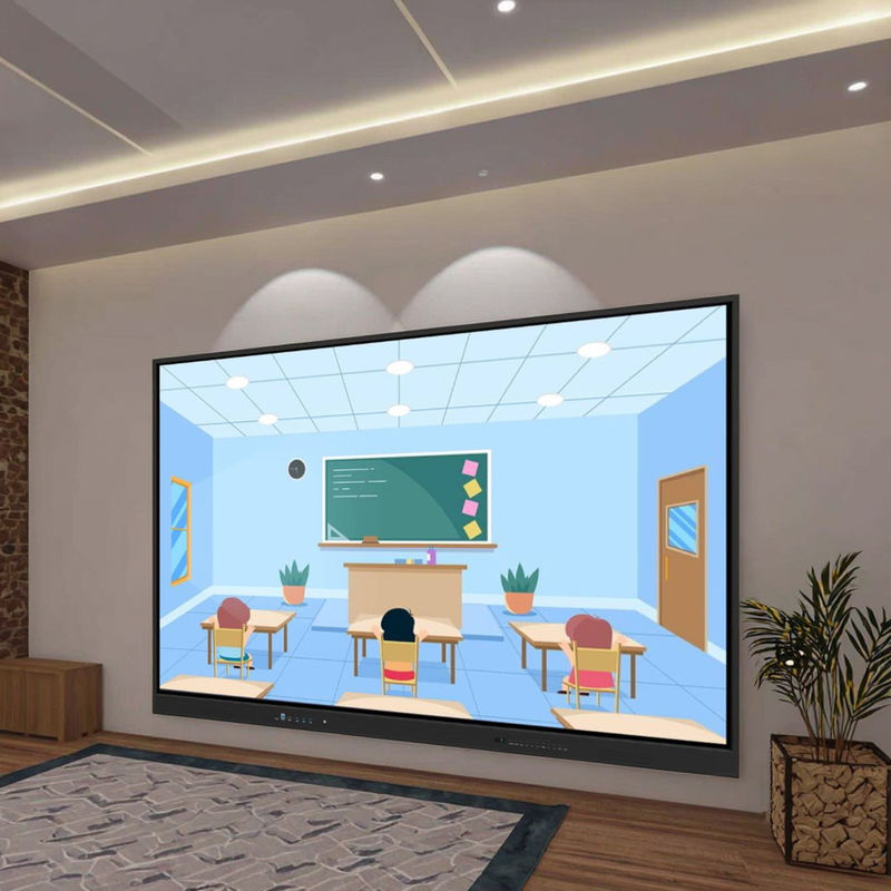 4K Android 14 Interactive Board 86 Inch Multimedia Smart Whiteboard màn hình cảm ứng điện tử cho lớp học họp