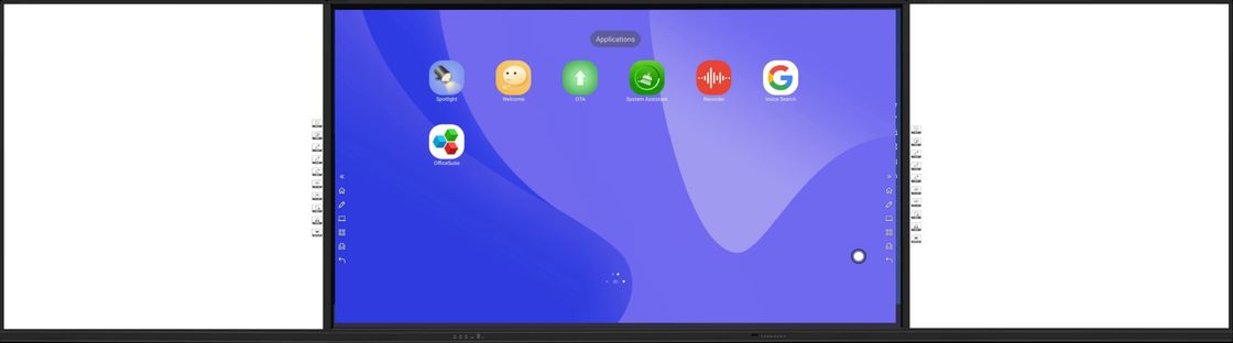 iBoard Factory Android 14 8+128G Bảng phẳng tương tác với độ tương phản cao 1200: 1 Và tốc độ con trỏ 100 Dot / S 20 Điểm chạm được hỗ trợ với Bảng trắng tương tác