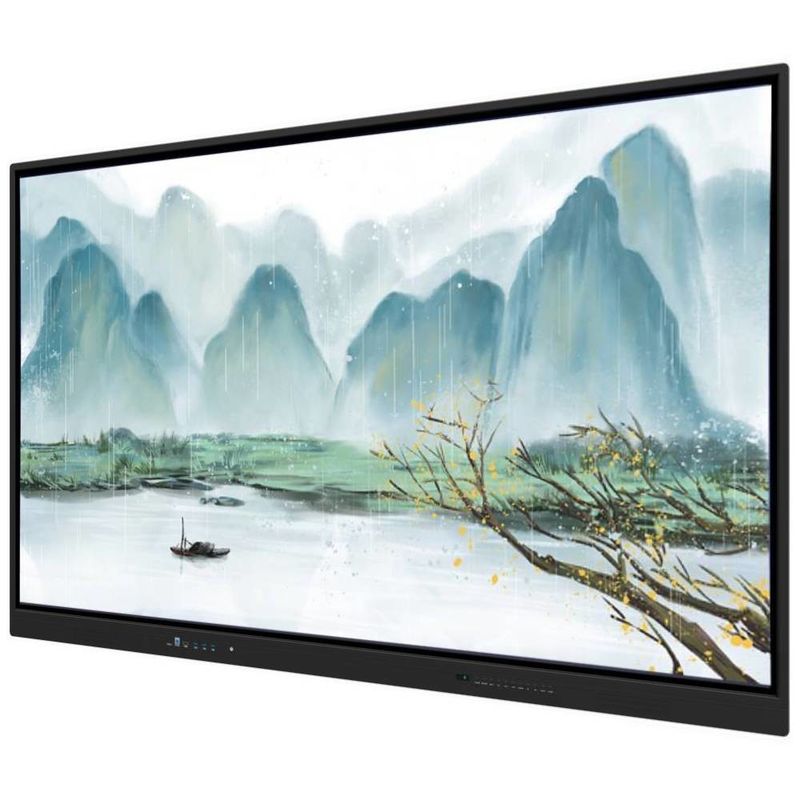 Iboard Interactive Whiteboard 75 Inch USB đầu ra màn hình màn hình cảm ứng trong khung màu đen cho giáo dục Ứng dụng văn phòng kinh doanh với phần mềm mạnh mẽ