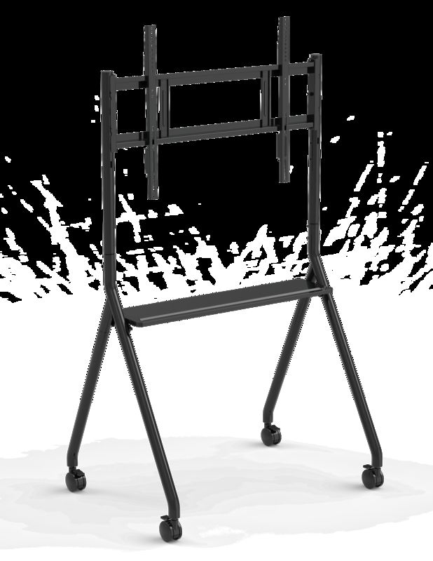 Chân đế bảng trắng tương tác mới đến Di động 42 đến 75 inch TV Monitor Nâng di động Tối đa 60KGS Bánh xe mạnh mẽ Dễ dàng di chuyển cho chân đế di động bảng trắng tương tác