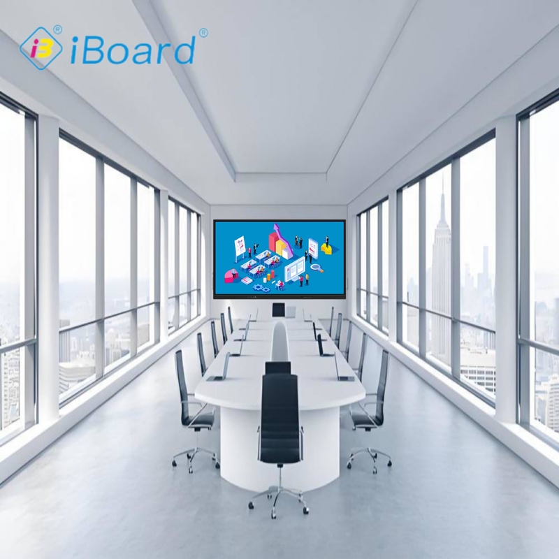 Màn hình phẳng tương tác 98 inch 4K UHD, màn hình cảm ứng thông minh với chức năng AI chiếu, bảng thông minh cho phòng họp