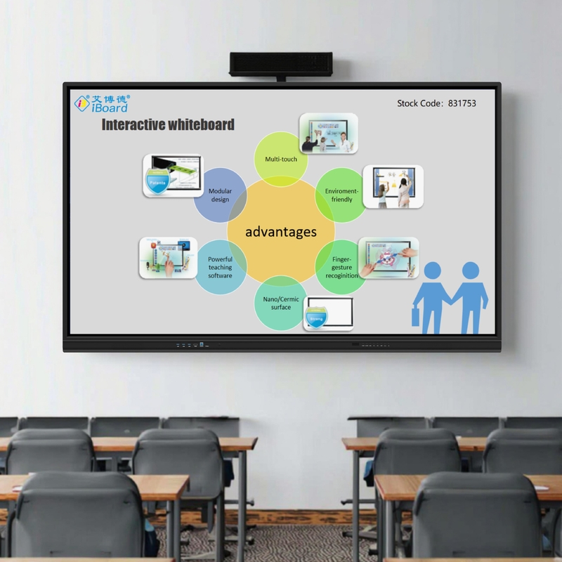 65 inch màn hình màn hình cảm ứng tương tác màn hình phẳng màn hình màn hình cảm ứng màn hình màn hình với chức năng AI cập nhật cho lớp học thông minh
