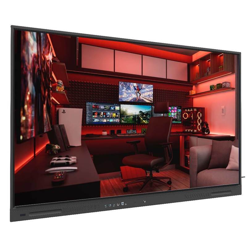 Bảng trắng tương tác IR 75 86 inch Android 14 8+128G Ram và Rom với Wifi BT Tính năng AI Phần mềm bảng trắng cho giảng dạy trong lớp học, phòng họp hội nghị