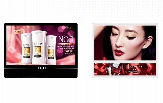 Màn hình quảng cáo kỹ thuật số cảm ứng gắn tường với hệ điều hành Android/Windows cho Siêu thị, Sân bay, Khách sạn