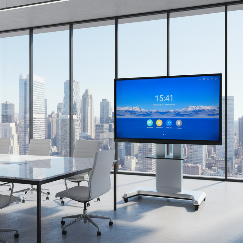 Iboard LCD Smart Board 75 Inch Panel cảm ứng tương tác cho lớp học với bộ phần mềm giáo dục