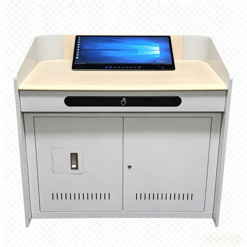 23.8 Inch Digital Podium Touch Table Desk Cabinet Cho lớp học giảng dạy cuộc họp văn phòng