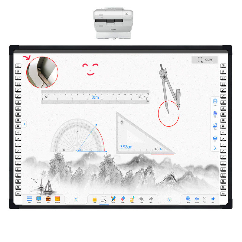 20 Touch Point Interactive Whiteboard 16 9 Tỷ lệ Aspect cho Hợp tác và Học tập B2B
