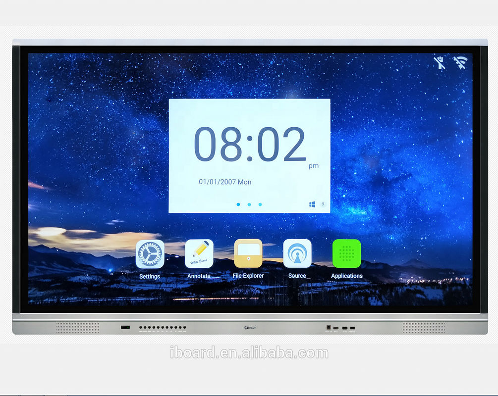 4K 55 65 75 86 98 Inch màn hình phẳng tương tác bảng trắng tương tác bảng thông minh cho cuộc họp giảng dạy