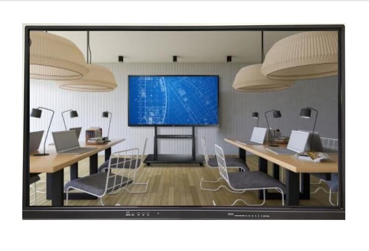 Bảng trắng tương tác LED 75 "Màn hình cảm ứng đa điểm Android Windows Hệ thống kép