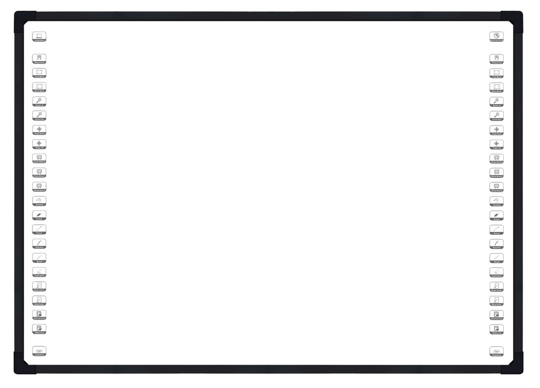 4 Camera Optical Interactive Whiteboard với 10-32 điểm cảm ứng Smart Board để tăng cường hợp tác kỹ thuật số