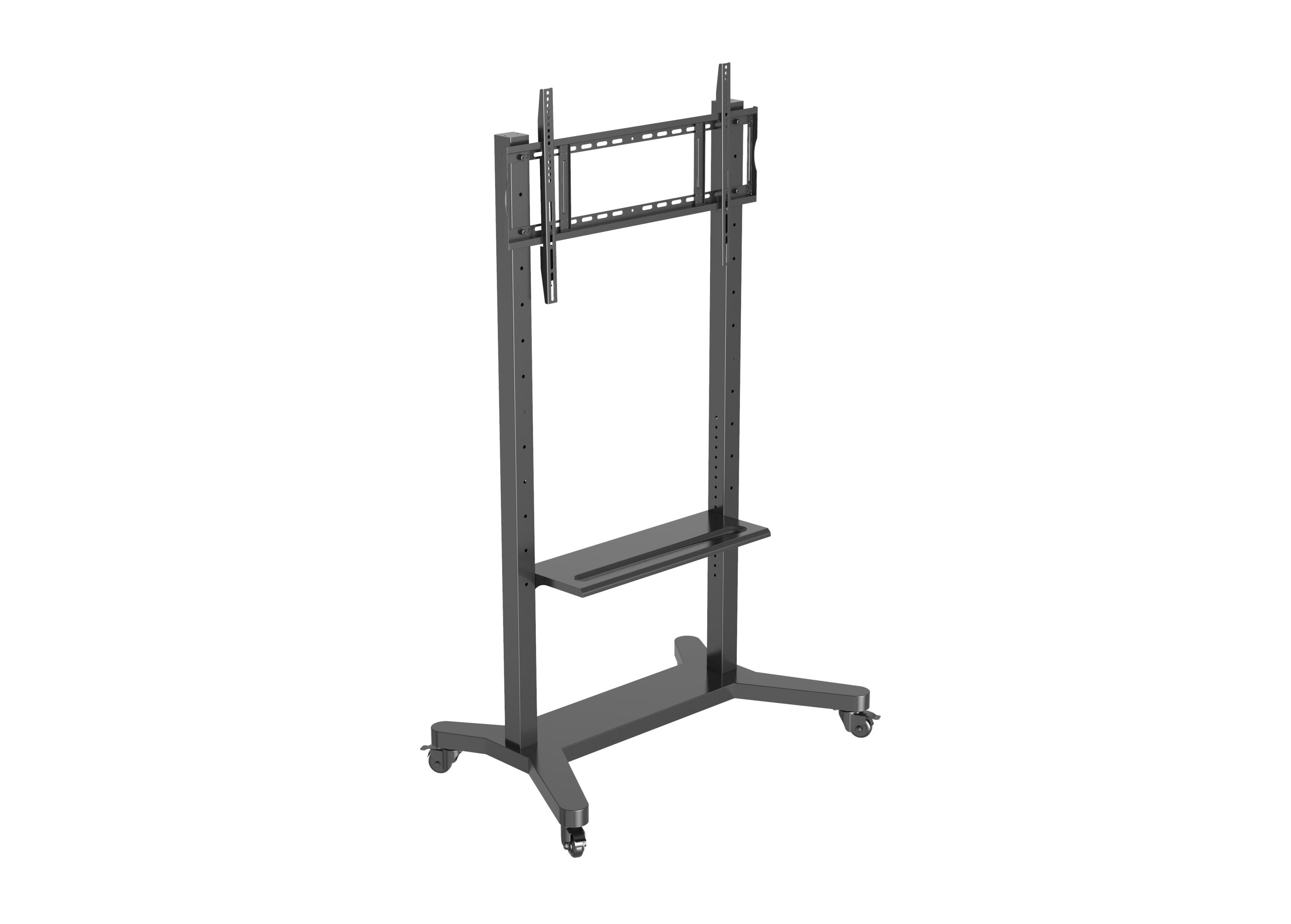Chân đế di chuyển điều chỉnh được cho Bảng trắng tương tác TV 55/75/86 inch Bánh xe không gây tiếng ồn