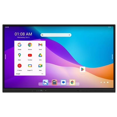 Android 13 EDLA Chứng nhận màn hình phẳng tương tác 40 màn hình truyền hình cảm ứng IR 65 75 86 Inch Whiteboard chú thích không dây