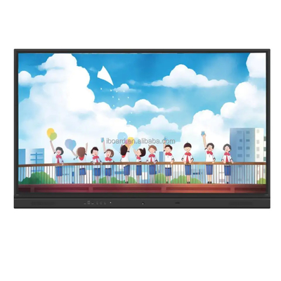 65 75 86 inch 20 Touch Android Interactive Flat Panel với 4000: 1 Khác biệt 6ms với WIFI Hotspot HDMI / VGA / USB Outputs