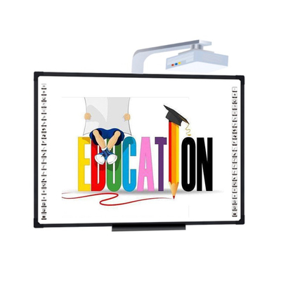 96 inch Interactive Whiteboard Wall Mount Ceramic Bề mặt trong nhà bảng chiếu giảng dạy bảng thông minh với máy nghe nhạc truyền thông