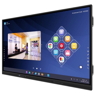Màn hình cảm ứng tương tác mới nhất màn hình màn hình 75 inch cho giáo dục hiển thị doanh nghiệp