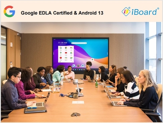 8 Core Google EDLA Chứng nhận Android 13 màn hình cảm ứng màn hình màn hình tương tác màn hình phẳng cho giáo dục và hội nghị