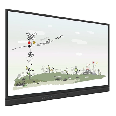 98 inch Interactive Flat Panel Dual OS 50 Touch Points USB HDMI WIFI Hotspot BT Với Camera Mic tích hợp cho giáo dục