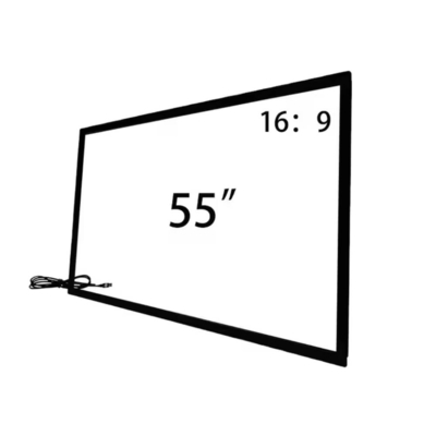 55 65 75 Inch Infrared Touch Frame With Usb Tempered Glass For TV Smart Monitor Kiosk (hình ảnh cảm ứng hồng ngoại với kính thắt bằng USB cho màn hình thông minh TV)
