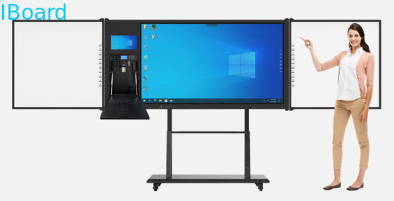Bảng tương tác phẳng 4K Ultra HD với 20 điểm chạm và loa tích hợp cho giáo dục