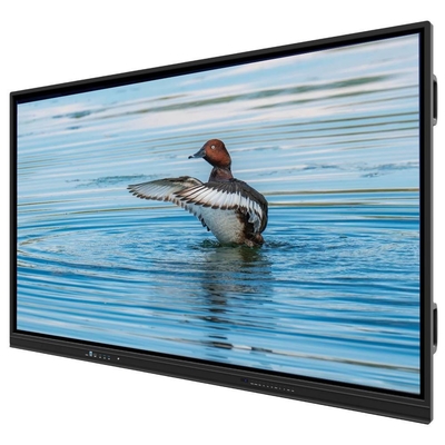Bảng LCD thông minh Windows OS 10 hoặc 11 Pro được kích hoạt tùy chọn 4K UHD 3840 * 2160 Độ phân giải AC 110-240V Voltage TF OPS Slot Cho việc học trong lớp học