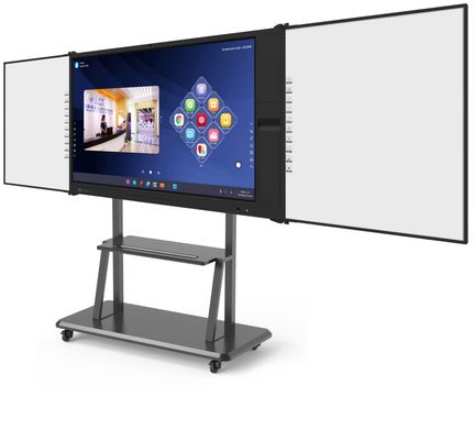 75 inch 4K đa phương tiện tất cả trong một màn hình tương tác với máy quét tài liệu bảng vẽ liên kết kỹ thuật số cho cuộc họp trường học