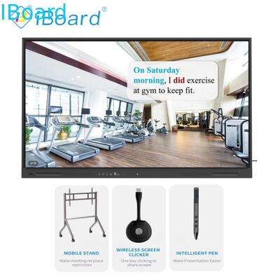 86 inch Interactive Flat Panel Smart TV với Hệ thống Android cập nhật Thiết bị chức năng AI cho cuộc họp văn phòng lớp học