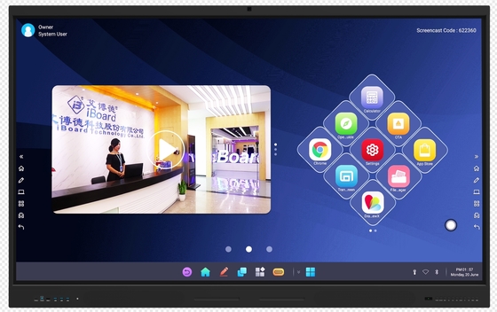 Sản phẩm Bán chạy IBoard Bảng tương tác 86 inch Màn hình cảm ứng Bảng trắng kỹ thuật số Bảng trắng thông minh cho Phòng họp Hội nghị Lớp học