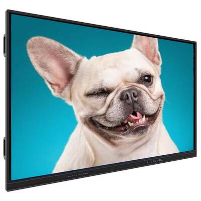 Bảng tương tác phẳng với phím nóng hai bên, hỗ trợ cảm biến ánh sáng và nhiệt độ hoạt động 0°C~50°C cho các cuộc họp kinh doanh