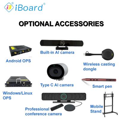 98 inch Interactive Flat Panel Basic Android System Writing Software with AI Function Cheaper Costs Powerful Function
