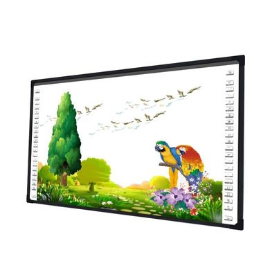 Bảng trắng dạy học tương tác quang học lớp thông minh cho giáo dục trường học 2 máy ảnh Khung đen