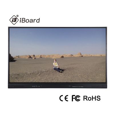 550W Bảng điều khiển phẳng tương tác 98 inch Màn hình 4K Kính AG cường lực
