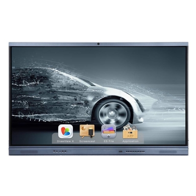 Android 3 + 32G Camera Mic 4K Bảng điều khiển phẳng tương tác 75 inch cho giáo dục trường học